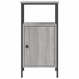 NNEVL Bedside Cabinets 2 pcs Grey Sonoma 41x31x80 cm Engineered Wood