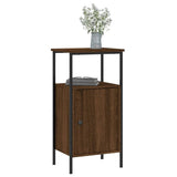NNEVL Bedside Cabinets 2 pcs Brown Oak 41x31x80 cm Engineered Wood