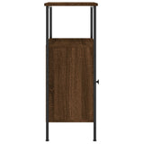 NNEVL Bedside Cabinets 2 pcs Brown Oak 41x31x80 cm Engineered Wood