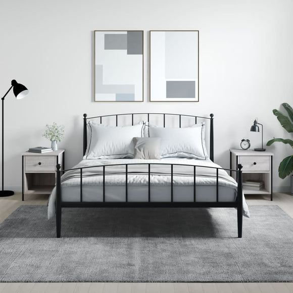 NNEVL Bedside Cabinets 2 pcs Grey Sonoma 40x42x50 cm Engineered Wood