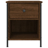 NNEVL Bedside Cabinet Brown Oak 40x42x50 cm Engineered Wood