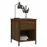 NNEVL Bedside Cabinets 2 pcs Brown Oak 40x42x50 cm Engineered Wood