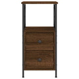 NNEVL Bedside Cabinet Brown Oak 34x35.5x70 cm Engineered Wood