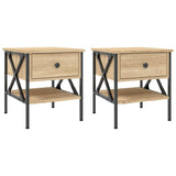 NNEVL Bedside Tables 2 pcs Sonoma Oak 40x42x45 cm Engineered Wood