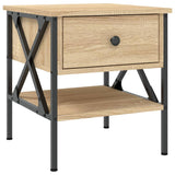 NNEVL Bedside Tables 2 pcs Sonoma Oak 40x42x45 cm Engineered Wood