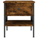 NNEVL Bedside Table Smoked Oak 40x42x45 cm Engineered Wood