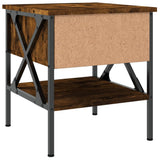 NNEVL Bedside Table Smoked Oak 40x42x45 cm Engineered Wood