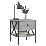 NNEVL Bedside Tables 2 pcs Grey Sonoma 40x42x45 cm Engineered Wood