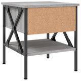 NNEVL Bedside Tables 2 pcs Grey Sonoma 40x42x45 cm Engineered Wood