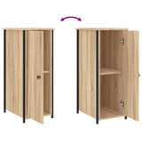 NNEVL Bedside Cabinets 2 pcs Sonoma Oak 32x42x80 cm Engineered Wood