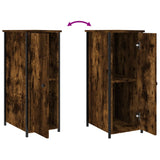 NNEVL Bedside Cabinets 2 pcs Smoked Oak 32x42x80 cm Engineered Wood