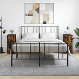 NNEVL Bedside Cabinets 2 pcs Smoked Oak 32x42x80 cm Engineered Wood