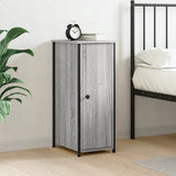 NNEVL Bedside Cabinet Grey Sonoma 32x42x80 cm Engineered Wood