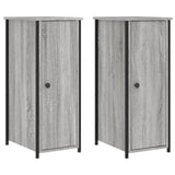 NNEVL Bedside Cabinets 2 pcs Grey Sonoma 32x42x80 cm Engineered Wood