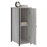 NNEVL Bedside Cabinets 2 pcs Grey Sonoma 32x42x80 cm Engineered Wood
