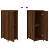 NNEVL Bedside Cabinet Brown Oak 32x42x80 cm Engineered Wood