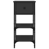 NNEVL Bedside Cabinets 2 pcs Black 34x36x70 cm Engineered Wood