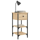 NNEVL Bedside Cabinet Sonoma Oak 34x36x70 cm Engineered Wood