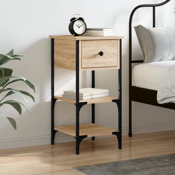 NNEVL Bedside Cabinet Sonoma Oak 34x36x70 cm Engineered Wood