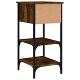 NNEVL Bedside Cabinets 2 pcs Smoked Oak 34x36x70 cm Engineered Wood