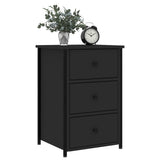 NNEVL Bedside Cabinet Black 40x36x60 cm Engineered Wood