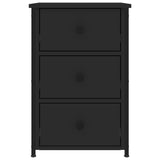 NNEVL Bedside Cabinet Black 40x36x60 cm Engineered Wood