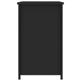 NNEVL Bedside Cabinet Black 40x36x60 cm Engineered Wood