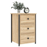 NNEVL Bedside Cabinets 2 pcs Sonoma Oak 40x36x60 cm Engineered Wood
