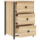 NNEVL Bedside Cabinets 2 pcs Sonoma Oak 40x36x60 cm Engineered Wood