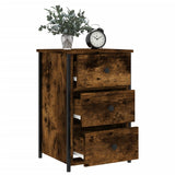 NNEVL Bedside Cabinet Smoked Oak 40x36x60 cm Engineered Wood