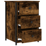 NNEVL Bedside Cabinet Smoked Oak 40x36x60 cm Engineered Wood