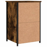 NNEVL Bedside Cabinet Smoked Oak 40x36x60 cm Engineered Wood