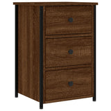 NNEVL Bedside Cabinet Brown Oak 40x36x60 cm Engineered Wood
