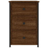 NNEVL Bedside Cabinet Brown Oak 40x36x60 cm Engineered Wood