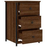 NNEVL Bedside Cabinet Brown Oak 40x36x60 cm Engineered Wood