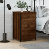 NNEVL Bedside Cabinet Brown Oak 40x36x60 cm Engineered Wood