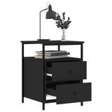 NNEVL Bedside Cabinets 2 pcs Black 44x45x60 cm Engineered Wood