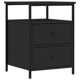 NNEVL Bedside Cabinets 2 pcs Black 44x45x60 cm Engineered Wood