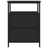 NNEVL Bedside Cabinets 2 pcs Black 44x45x60 cm Engineered Wood
