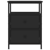 NNEVL Bedside Cabinets 2 pcs Black 44x45x60 cm Engineered Wood