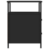 NNEVL Bedside Cabinets 2 pcs Black 44x45x60 cm Engineered Wood