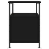 NNEVL Bedside Cabinet Black 34x35.5x50 cm Engineered Wood