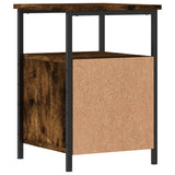 NNEVL Bedside Cabinets 2 pcs Smoked Oak 34x35.5x50 cm Engineered Wood