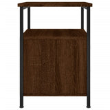 NNEVL Bedside Cabinet Brown Oak 34x35.5x50 cm Engineered Wood