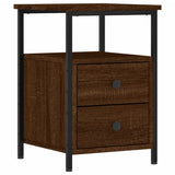 NNEVL Bedside Cabinets 2 pcs Brown Oak 34x35.5x50 cm Engineered Wood