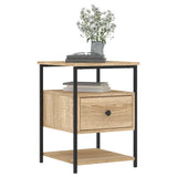 NNEVL Bedside Cabinet Sonoma Oak 40x42x56 cm Engineered Wood