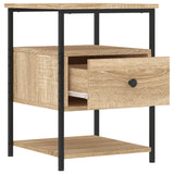NNEVL Bedside Cabinet Sonoma Oak 40x42x56 cm Engineered Wood