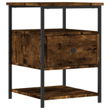 NNEVL Bedside Cabinets 2 pcs Smoked Oak 40x42x56 cm Engineered Wood