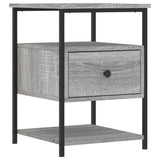 NNEVL Bedside Cabinets 2 pcs Grey Sonoma 40x42x56 cm Engineered Wood