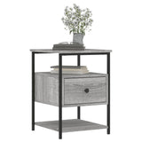 NNEVL Bedside Cabinets 2 pcs Grey Sonoma 40x42x56 cm Engineered Wood